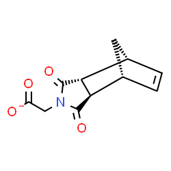 ChemSpider 2D Image | [(1R,2R,6R,7R)-3,5-Dioxo-4-azatricyclo[5.2.1.0~2,6~]dec-8-en-4-yl]acetate | C11H10NO4