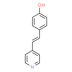 ChemSpider 2D Image | (E)-4-(4-Hydroxystyryl)pyridine | C13H11NO