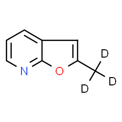 ChemSpider 2D Image | 2-(~2~H_3_)Methylfuro[2,3-b]pyridine | C8H4D3NO