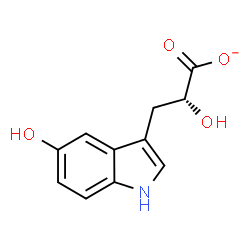 ChemSpider 2D Image | (2R)-2-Hydroxy-3-(5-hydroxy-1H-indol-3-yl)propanoate | C11H10NO4