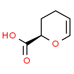 ChemSpider 2D Image | (2R)-3,4-Dihydro-2H-pyran-2-carboxylic acid | C6H8O3