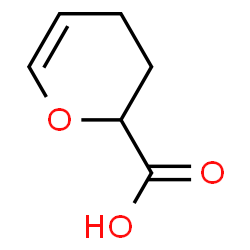 ChemSpider 2D Image | 3,4-Dihydro-2H-pyran-2-carboxylic acid | C6H8O3