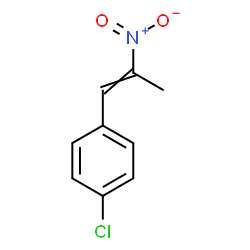 ChemSpider 2D Image | 1-Chloro-4-(2-nitro-1-propen-1-yl)benzene | C9H8ClNO2