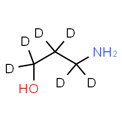 ChemSpider 2D Image | 3-Amino-1-(~2~H_6_)propanol | C3H3D6NO
