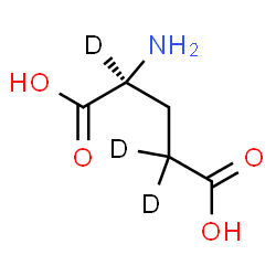 ChemSpider 2D Image | L-(2,4,4-~2~H_3_)Glutamic acid | C5H6D3NO4