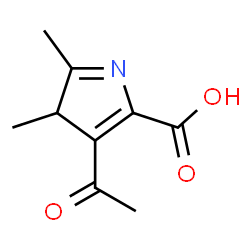ChemSpider 2D Image | 4-acetyl-2,3-dimethyl-1,3-dihydropyrrole-5-carboxylic acid | C9H12NO3
