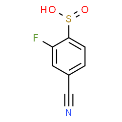 ChemSpider 2D Image | 4-Cyano-2-fluorobenzenesulfinic acid | C7H4FNO2S