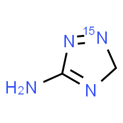 ChemSpider 2D Image | (2-~15~N)-3H-1,2,4-Triazol-5-amine | C2H4N315N