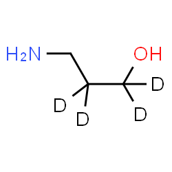 ChemSpider 2D Image | 3-Amino-1-(1,1,2,2-~2~H_4_)propanol | C3H5D4NO