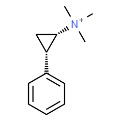 ChemSpider 2D Image | (1S,2S)-N,N,N-Trimethyl-2-phenylcyclopropanaminium | C12H18N
