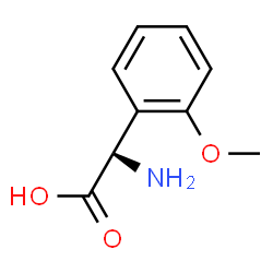 ChemSpider 2D Image | (2S)-Amino(2-methoxyphenyl)acetic acid | C9H11NO3
