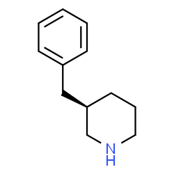 ChemSpider 2D Image | (3R)-3-Benzylpiperidine | C12H17N