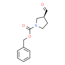 ChemSpider 2D Image | (S)-Benzyl 3-formylpyrrolidine-1-carboxylate | C13H15NO3