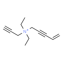 ChemSpider 2D Image | N,N-Diethyl-N-(2-propyn-1-yl)-4-penten-2-yn-1-aminium | C12H18N