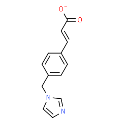 ChemSpider 2D Image | (2E)-3-[4-(1H-Imidazol-1-ylmethyl)phenyl]acrylate | C13H11N2O2