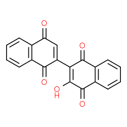 ChemSpider 2D Image | 3-Hydroxy-2,2'-binaphthalene-1,1',4,4'-tetrone | C20H10O5