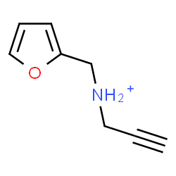 ChemSpider 2D Image | N-(2-Furylmethyl)-2-propyn-1-aminium | C8H10NO