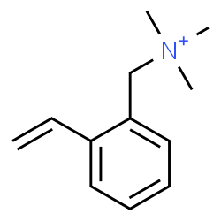 ChemSpider 2D Image | N,N,N-Trimethyl(2-vinylphenyl)methanaminium | C12H18N