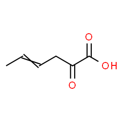 ChemSpider 2D Image | (4E)-2-Oxo-4-hexenoic acid | C6H8O3