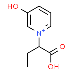 ChemSpider 2D Image | 1-(1-Carboxypropyl)-3-hydroxypyridinium | C9H12NO3