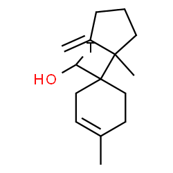 ChemSpider 2D Image | [4-Methyl-1-(1-methyl-2-methylenecyclopentyl)-3-cyclohexen-1-yl](~3~H_1_)methanol | C15H23TO