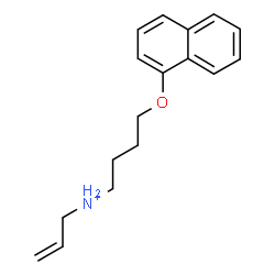 ChemSpider 2D Image | N-Allyl-4-(1-naphthyloxy)-1-butanaminium | C17H22NO
