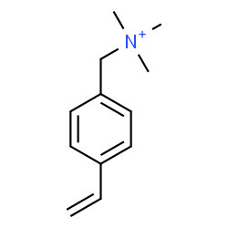 ChemSpider 2D Image | N,N,N-Trimethyl(4-vinylphenyl)methanaminium | C12H18N