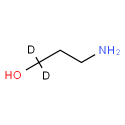 ChemSpider 2D Image | 3-Amino-1-(1,1-~2~H_2_)propanol | C3H7D2NO