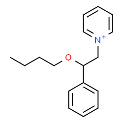 ChemSpider 2D Image | 1-(2-Butoxy-2-phenylethyl)pyridinium | C17H22NO