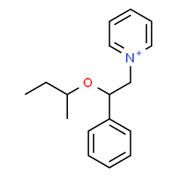 ChemSpider 2D Image | 1-(2-sec-Butoxy-2-phenylethyl)pyridinium | C17H22NO
