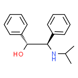 ChemSpider 2D Image | (1R,2R)-2-(Isopropylamino)-1,2-diphenylethanol | C17H21NO
