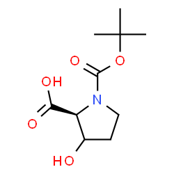 ChemSpider 2D Image | Boc-L-Hydroxyproline | C10H17NO5