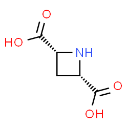 ChemSpider 2D Image | cis-Azetidine-2,4-dicarboxylic acid | C5H7NO4