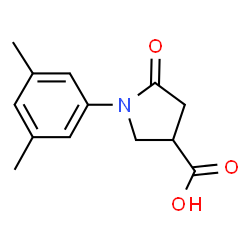 ChemSpider 2D Image | 1-(3,5-Dimethylphenyl)-5-oxo-3-pyrrolidinecarboxylic acid | C13H15NO3