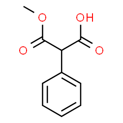 ChemSpider 2D Image | 3-Methoxy-3-oxo-2-phenylpropanoic acid | C10H10O4