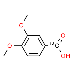 ChemSpider 2D Image | 3,4-Dimethoxy(carboxy-~13~C)benzoic acid | C813CH10O4
