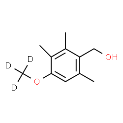 ChemSpider 2D Image | {2,3,6-Trimethyl-4-[(~2~H_3_)methyloxy]phenyl}methanol | C11H13D3O2