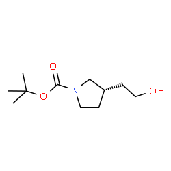 ChemSpider 2D Image | (S)-tert-butyl 3-(2-hydroxyethyl)pyrrolidine-1-carboxylate | C11H21NO3