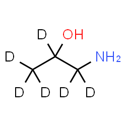 ChemSpider 2D Image | 1-Amino(~2~H_6_)propan-2-ol | C3H3D6NO