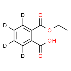 ChemSpider 2D Image | 2-(Ethoxycarbonyl)(~2~H_4_)benzoic acid | C10H6D4O4