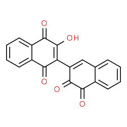 ChemSpider 2D Image | 3-Hydroxy-2,2'-binaphthalene-1,3',4,4'-tetrone | C20H10O5