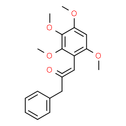 ChemSpider 2D Image | 3-phenyl-1-(2,3,4,6-tetramethoxyphenyl)prop-1-en-2-one | C19H21O5