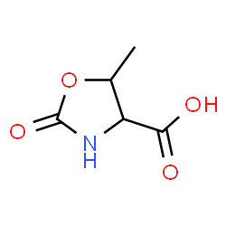 ChemSpider 2D Image | 5-Methyl-2-oxooxazolidine-4-carboxylic acid | C5H7NO4