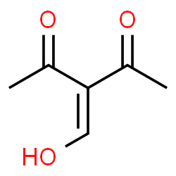 ChemSpider 2D Image | 3-(Hydroxymethylene)-2,4-pentanedione | C6H8O3