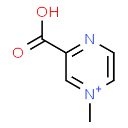 ChemSpider 2D Image | 3-Carboxy-1-methylpyrazin-1-ium | C6H7N2O2