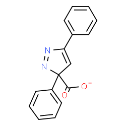 ChemSpider 2D Image | 3,5-diphenylpyrazolate | C16H11N2O2