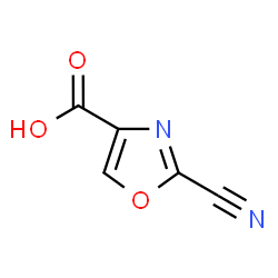 ChemSpider 2D Image | 2-Cyano-4-oxazolecarboxylic acid | C5H2N2O3