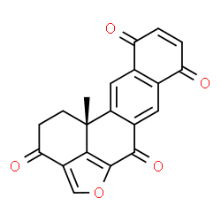 ChemSpider 2D Image | (12bR)-12b-Methyl-1H-tetrapheno[5,4-bc]furan-3,6,8,11(2H,12bH)-tetrone | C20H12O5