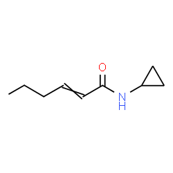 ChemSpider 2D Image | N-Cyclopropyl-2-hexenamide | C9H15NO