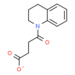 ChemSpider 2D Image | 4-(3,4-Dihydro-1(2H)-quinolinyl)-4-oxobutanoate | C13H14NO3